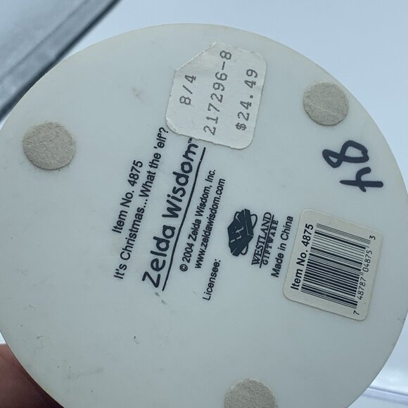 Zelda Wisdom Bulldog Figurine Set Christmas Elf, Cupid and Snowman - Picture 7 of 16